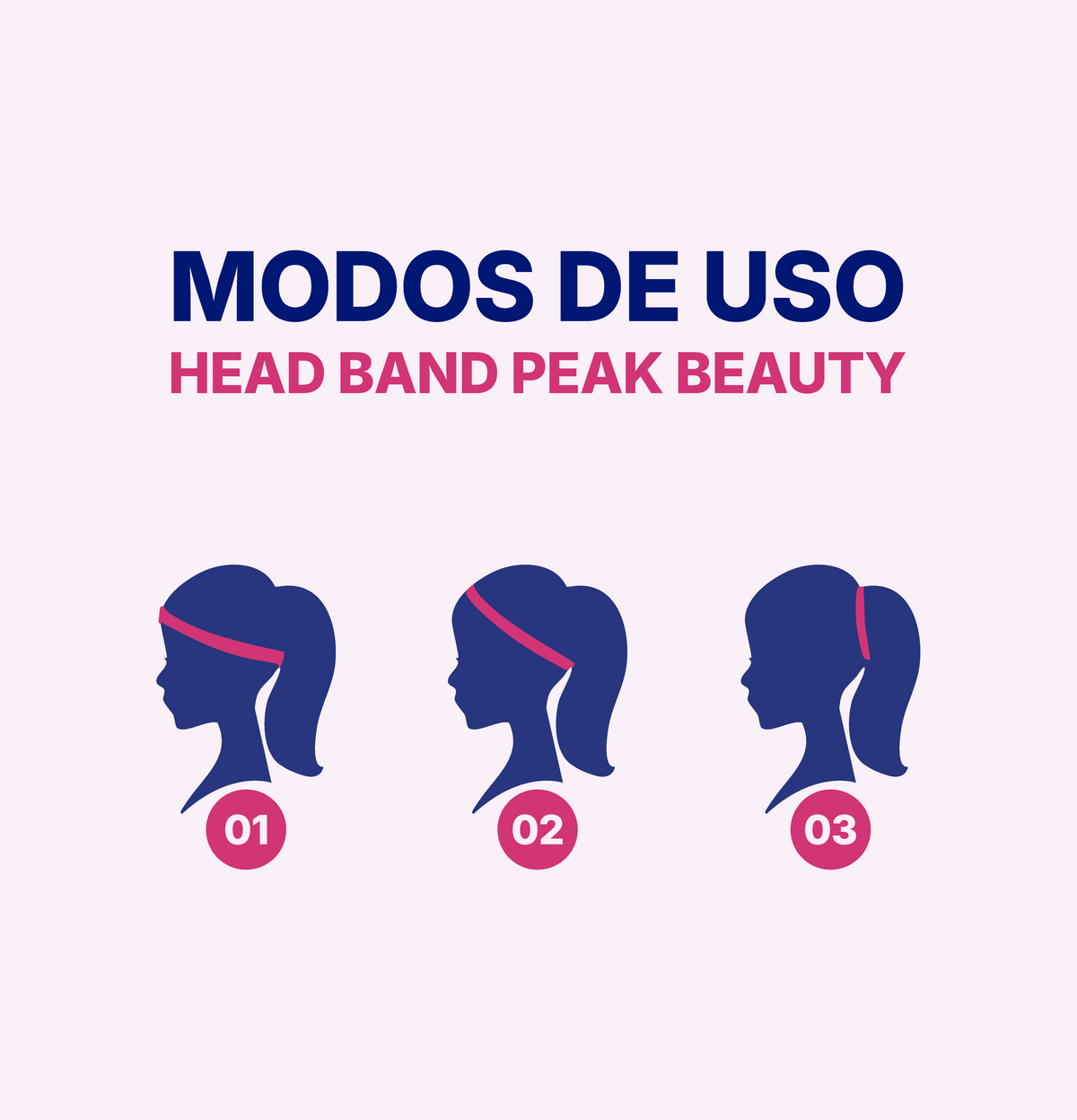 Modos de uso da headband Peak Beauty: três formas de usar no cabelo