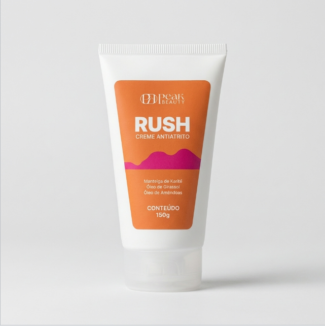 Rush, creme antiatrito Peak Beauty para corrida e esportes, bisnaga de 150 g
